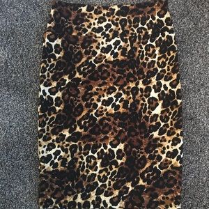 Lularoe Leopard pencil Skirt